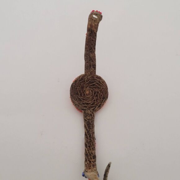 Vintage Handmade Masai Beaded Leather Bracelet - Picture 6 of 7